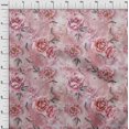 thumbnail image 4 of oneOone Cotton Poplin Pink Fabric Florals Sewing Material Print Fabric By The Yard 56 Inch Wide, 4 of 4