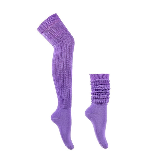 Women's Lengthening Thick Socks Colorful Over The Knee Pile Socks