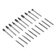 thumbnail image 2 of Tungsten Carbide  Burr Set, Double Cut Chamfered Shank 20Pcs Reliable Tungstens Rotaries Sets  For Engraving, 2 of 8