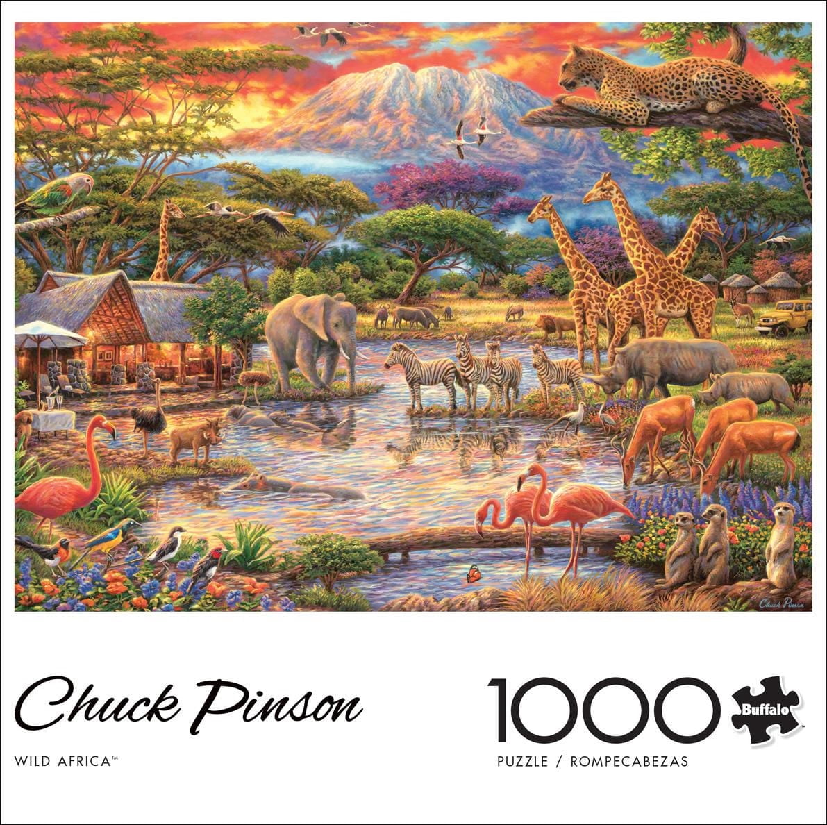 Buffalo Games - Le puzzle Chuck Pinson - Wild Africa - en 1000 pièces