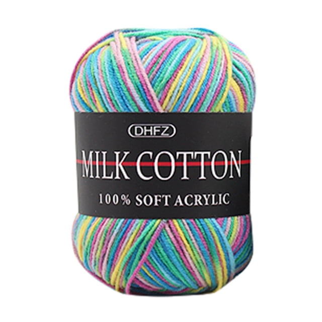 Birdeem Colorful Hand Knitting 50G Knitting Crochet Milk Soft Baby Cotton Wool Yarn