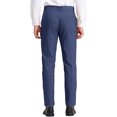 thumbnail image 3 of INSPIRE CHIC Men's Striped Slim Fit Contrast Color Drawstring Dress Pants 38 Dark Blue, 3 of 7