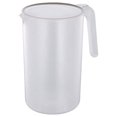 thumbnail image 1 of Miangastore 1Pc 2500ML Plastic Beverage Kettle Heat Resistant Cold Water Jug Juice Pitcher with Handle(Beige), 1 of 8