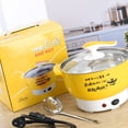 thumbnail image 3 of Electric Cooking Pot 1.8L 400 to 800W Stainless Steel Inner Wall 2 Modes Overheating Protection Electric Cooker Yellow, 3 of 5