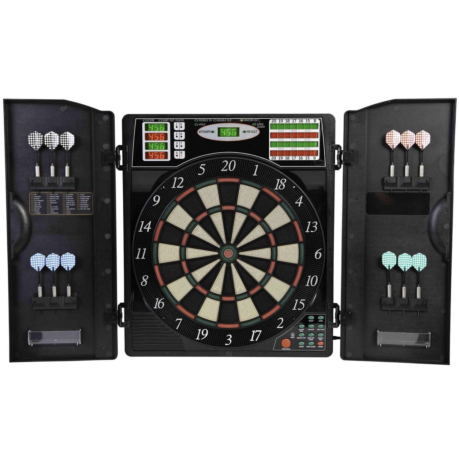 Arachnid Titanium 5400 Electronic Dart Board with Cabinet