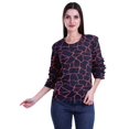 thumbnail image 2 of Moomaya Printed Ruffle Shirt Women Party Top Short T-Shirt Top Summer Clothing, 2 of 4