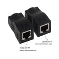 thumbnail image 2 of 2X Prolongateur de Signal 1080P Compatible HDMI vers RJ45 sur Réseau Ethernet Adapt Nouveau, 2 of 8