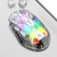 thumbnail image 2 of Rbaofujie Wireless Bluetooth Mouse Wired Connection Wireless Connection Bluetooth Connection The Third Mock Examination Full Transparent RGB Cool Light Effect 5-gear DPI Adjustment Game Mouse, 2 of 6