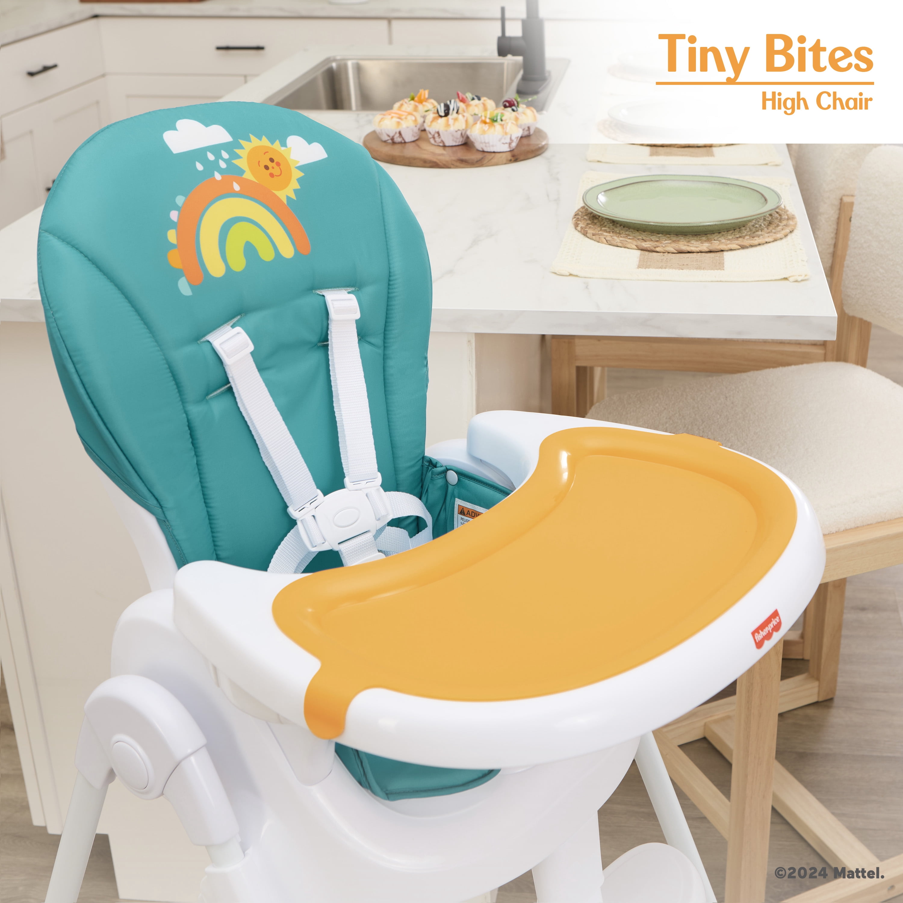 Chaise haute Tiny Bites de Fisher Price par Dream On Me, Hello Sunshine