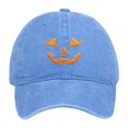 thumbnail image 3 of Unisex Embroidered Baseball Cap with Pumpkin Design for Outdoor Sports Casual Wear Lightweight Adjustable Hat, 3 of 3
