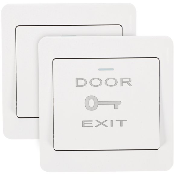 FRCOLOR Bouton Pousser pour Sortir 2 Pcs Bouton Pousser pour Sortir Sonnette Plaque Murale Couvercle Couverture d'Accès de Porte Protecteur,3.39"X3.39"X1.18 Pouces