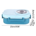 thumbnail image 3 of Large Stainless Steel Bowl Stainless Steel Lunch Box Office Worker Student Lunch Box Sealed Lunch Box with Soup Bowl Student Tableware Compartment Insulation Lunch Box, 3 of 3