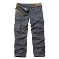 thumbnail image 1 of LOVZFMLL Cargo Pants for Men's Side Pockets Small Feet Tight Fitting Pants Full Length Pants, 1 of 1