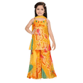 thumbnail image 1 of DWEEP SARA Ensemble de Sharara Jaune à Imprimé Floral Festif pour Filles – 8-10 Ans(30), 1 of 7