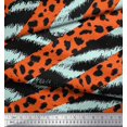 thumbnail image 2 of Soimoi Green polyester Crepe Fabric Leopard & Wild Animal Skin Fabric Prints by Yard 52 Inch Wide, 2 of 3