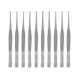 thumbnail image 1 of 10pcs set Stainless Steel Food Tongs Clips Multi functional Long Straight Tweezers 18cm, 1 of 5