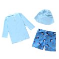 thumbnail image 3 of JTieacloth Boys UPF 50+ Sun Long Sleeve Swim Shirt And Swim Trunks Two Piece Rash Guard For Kids,Sizes 8-9 Years, 3 of 3