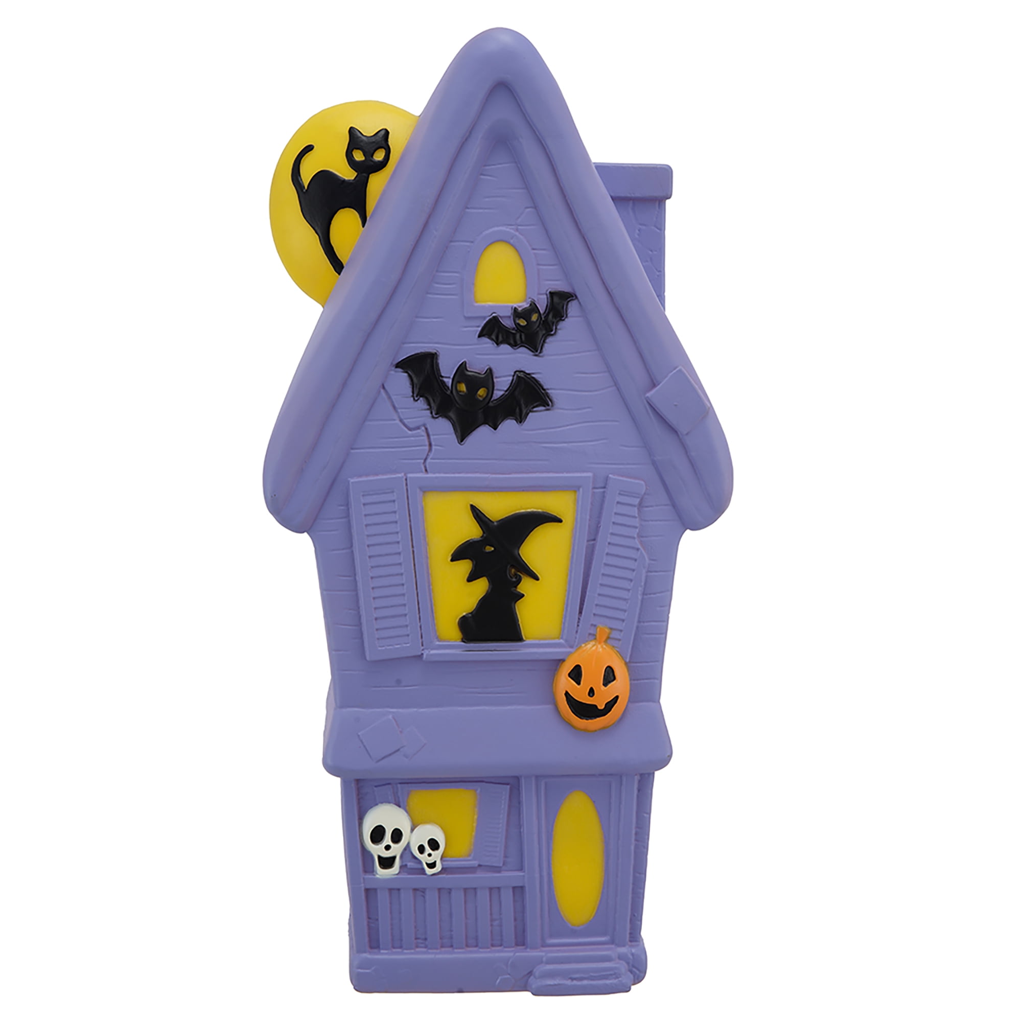 24in haunted purple house With C7 LED,Halloween decoration,by way to celebrate