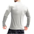 thumbnail image 3 of RXIRUCGD Pull Décontracté Mode pour Hommes Couleur Unie Manches Longues Col Rond, Blanc, Taille : m, 3 of 4