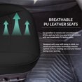 thumbnail image 4 of FH Group Faux Leather Custom Fit Car Seat Covers for 2017-2024 Tesla Model 3 Black Front Seats, 4 of 6