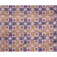 thumbnail image 4 of oneOone Tissu Lycra Polyester Check & Triangle Imprimé Tissu Ikat par Yard 56 Pouces de Large, 4 of 4