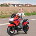 thumbnail image 3 of Patiojoy Electric Kids Ride On Motorcycle Battery Motor Bike Toy with Headlights & Music Red, 3 of 6