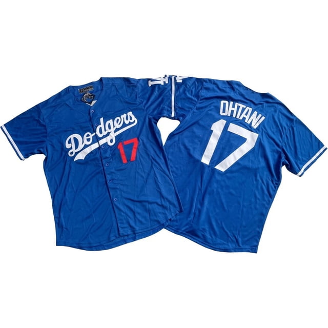 Dodgers MLB Chandail de Baseball Dodgers No 17 Ohtani Chandail Brodé de Baseball