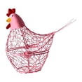 thumbnail image 2 of Iron Kitchen Basket Decoration, Chicken-Shaped Storage Rack for Eggs, Ginger & Garlic, Home Craft Wind Lamp for Kitchen, Dining Room & Party Decor, Green Iron Art, 2 of 7