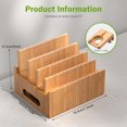 thumbnail image 2 of Pezin & Hulin Bamboo Charging Stations, Cell Phone Organizer for Multiple Devices, Tablets, Smart Watch, Included 5 Port USB Charger, Pack 5 Cables, 2 of 7