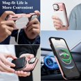thumbnail image 4 of KOMI for iPhone 16 Pro Max MagSafe Case with Adjustable Metal Camera Lens Cover Stand with 1 Screen Protector,[Mil-Grade Protect] Rugged Heavy Duty Magnetic Case for iPhone 16 Pro Max 6.9" Rose Gold, 4 of 5