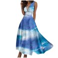 thumbnail image 1 of TJAZFJPA Robe Noire et Dorée Mode pour Femmes Printemps et Été Imprimée Sans Manches à Col en V avec Fermeture Éclair Latérale Robe Style (5) Robes à Paillettes pour Femmes Robes de Bal pour Femmes, 1 of 7