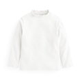 thumbnail image 1 of MeetoTime Girls Base Shirt Loose Solid Color Stretch Ruffled Long Sleeved Top 2-14 Years Kids Clothes, 1 of 2