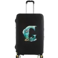 thumbnail image 1 of Luggage Covers Protective Cover Travel Luggage Scratch Proof Dust Cover Reusable Dust Cover Washable Fish Letter Print Pattern 8fish letter G L, 1 of 6
