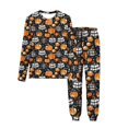 thumbnail image 3 of MKOSPLRT Pyjamas d'Halloween pour Enfants 3-15 Ans Chandails à Manches Longues Bas Resserré Pjs Joggers Mignons Imprimé Citrouille Fantômes Vêtements de Nuit Vêtements de Détente pour Fille Garçon, 3 of 10
