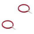 thumbnail image 2 of Baohd Stylish And Comfortable Beaded Bracelets For Wear Gift Cross Pendant Bracelets red 2Set, 2 of 6