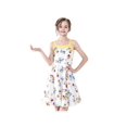 thumbnail image 2 of Robe Vintage pour Fille Rétro Rockabilly des Années 50 Évasée Fleur Blanche 8 Ans, 2 of 6