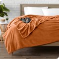 thumbnail image 2 of Bare Home Microplush Fleece Blanket - 300 GSM - Fuzzy Microfleece - Soft & Plush - Full/Queen, Sienna, 2 of 5