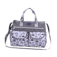 thumbnail image 2 of Lipstore Diaper Bag Tote Inner Zipper Pockets Travel Large Capacity Baby Changing Bag Gray S, 2 of 8