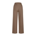 thumbnail image 5 of Pisexur Womens Sweatpants 2024 Ribbed Workout Jogging Pants Casual Baggy Elastic Waist Sweatpants Casual Baggy Drawstring Wide Leg Pants Solid Color Straight Leg Sweatpants with Pockets, 5 of 5