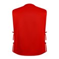thumbnail image 4 of TOPTIE Volunteer Apron Vest Two Pockets Supermarket Cobbler Vest-Red-XL, 4 of 6