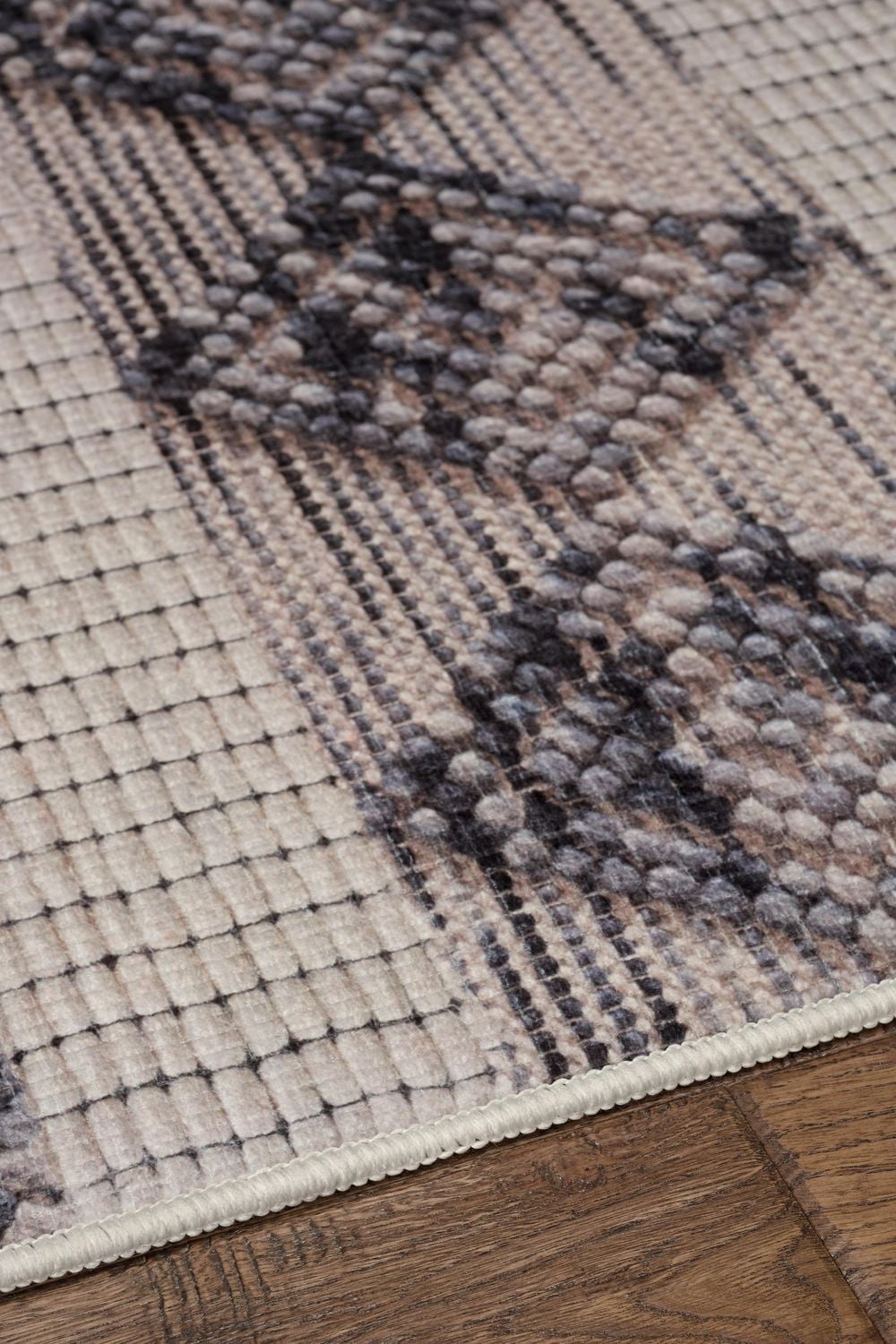Tapis Mirage Novi crème et gris de 8 pi x 10 pi