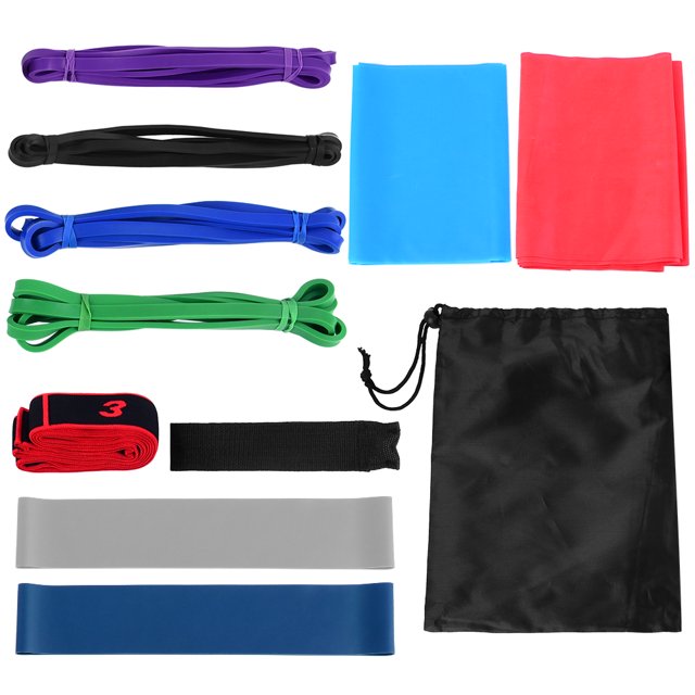 Ensemble de 11 Bandes de Résistance D\'entraînement Physique, Boucles d'Entraînement et d'Exercice, Yoga
