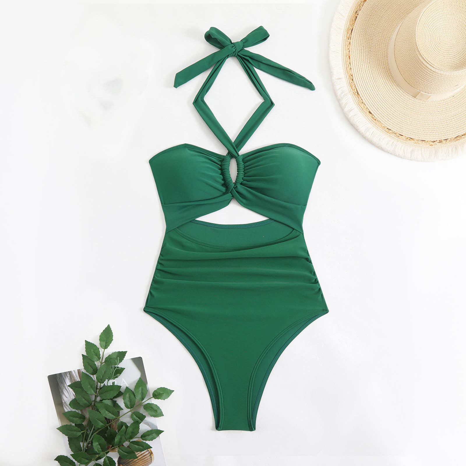 Swiftwear Womens One-Piece Swimsuit with Cross-Front Cutout