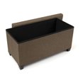 thumbnail image 3 of Humble Crew Sedona Rectangular Fabric Storage Ottoman Bench, Brown, 3 of 5