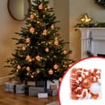 thumbnail image 4 of TopLLC 16 Pcs Christmas Tree Hanging Ornaments Set, Pre-Tied Shatterproof Plastic Assorted Baubles with Rope, Glitter Xmas Tree Decorative Pendants Christmas Decorations for Party Holiday Wedding, 4 of 6