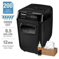 thumbnail image 1 of Fellowes AutoMax 200C 200-sheet Crosscut Auto Feed Shredder Bundle, 1 of 3