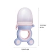 thumbnail image 5 of Mesh Baby Food Feeder Mother and Baby Supplies Baby Fruit and Vegetable Music Silicone Music Baby Nutrition Fruit and Vegetable Mesh Bag Complementary Food Feeder Baby Feeders for Baby Food, 5 of 5