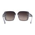 thumbnail image 2 of Lunettes de Soleil Rétro pour Femmes, Rectangulaires, Sans Monture, en Plastique Épais, Design, Argent Ardoise, Miroir, 2 of 4