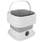 Portable Washing Machine, 40W Mini Foldable Laundry Clothes Washer for Underwear, Baby Clothes, Towels, Socks or Small Items, 10L Large Capacity Washer for Dorm Hotel Travel