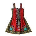 thumbnail image 1 of LOVZFMLL Girl's Pattern Long Sleeves Velvet Court Style Dress, 1 of 7